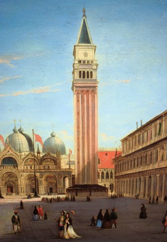 Venise, Place Saint-Marc - École vénitienne de la fin du 18e siècle - Louis XVI